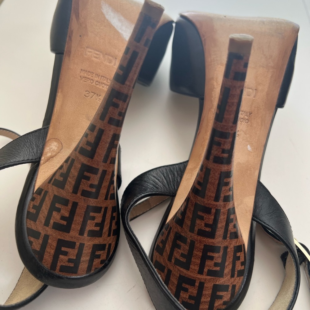 FENDI  Black Stiletto Heels - Picture 14 of 15